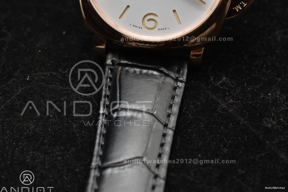 Dial P White Black OnTrend VSF 983 on Due 42mm Edition Strap Luminor PAM1336 Leather Best 0430